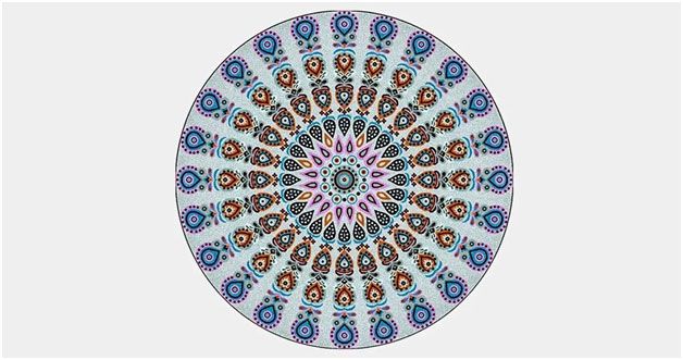 Colorful Mandala Design Rug